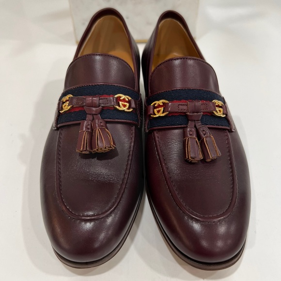 GUCCI Paride Tassel Web Loafers - Picture 7 of 14